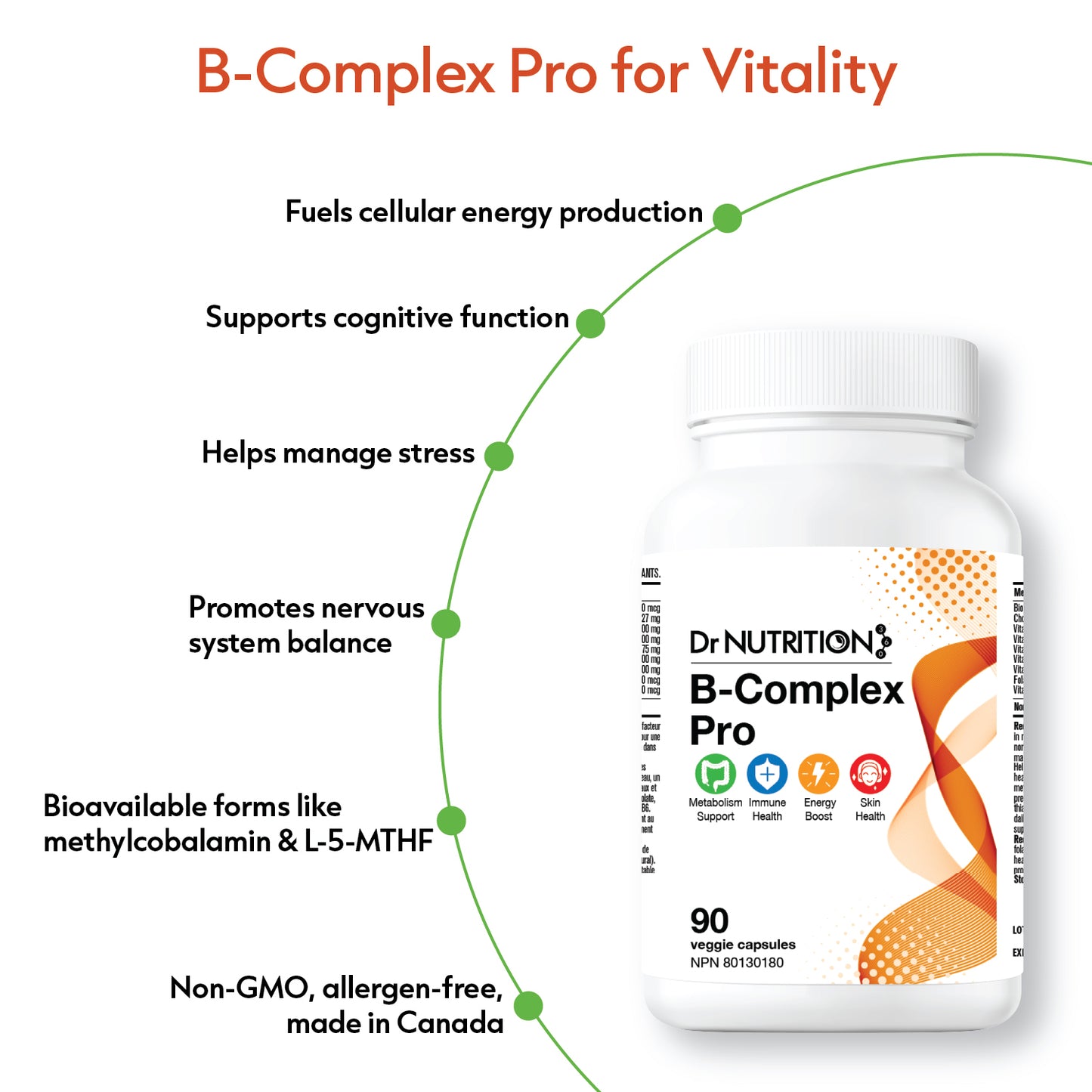 Vitamin B-Complex Pro 90 Veggie Capsules