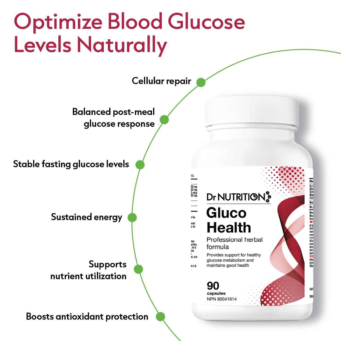 Gluco Health 500mg 90 Capsules