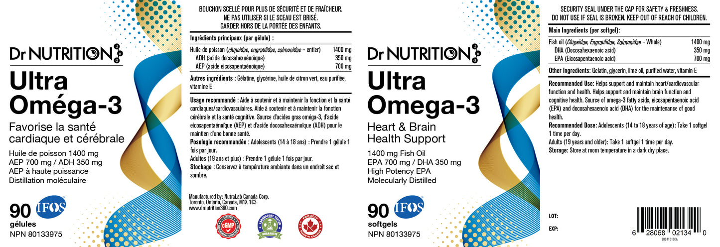 Ultra Omega-3 1400mg 90 Softgels