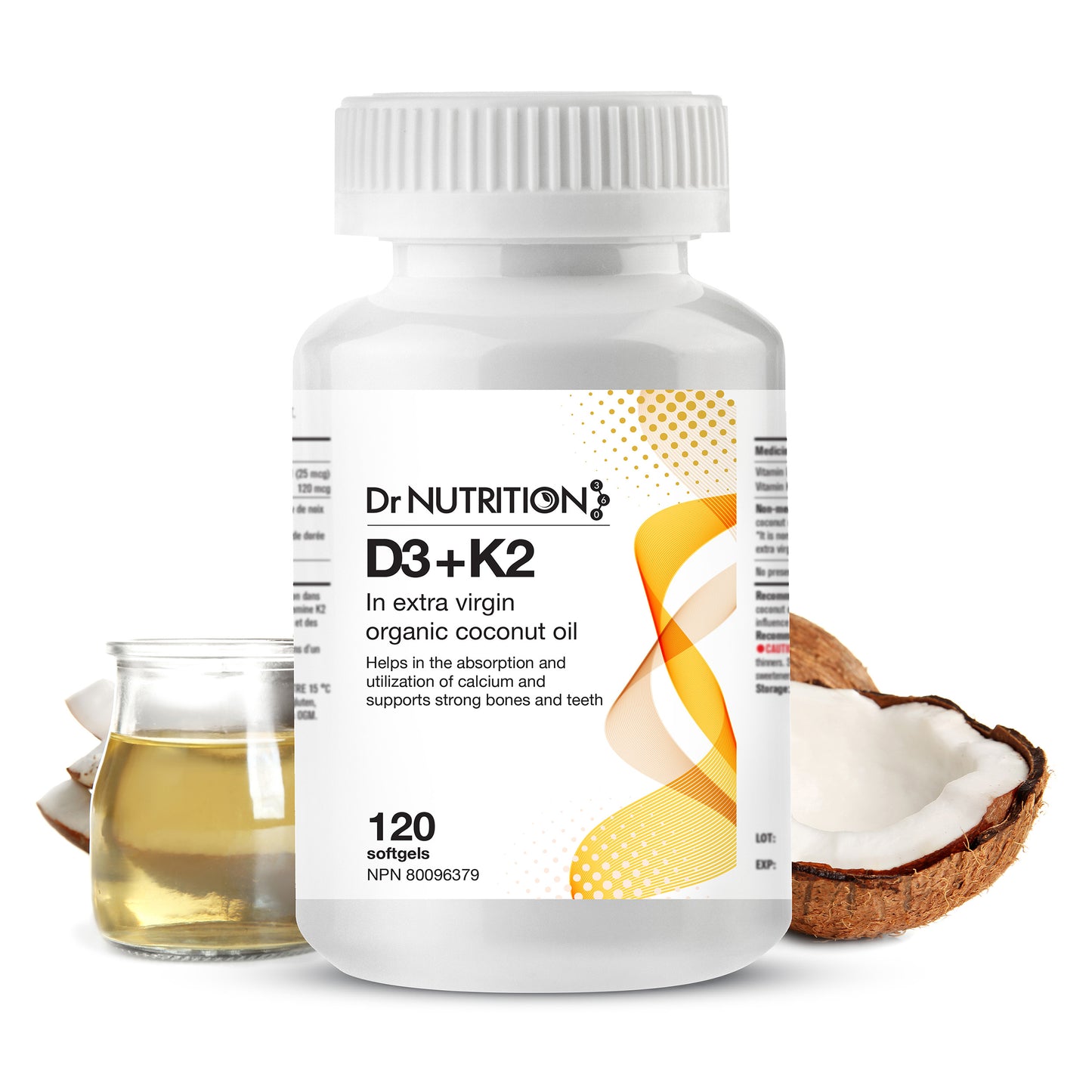 Vitamin D3+K2 120 Softgels