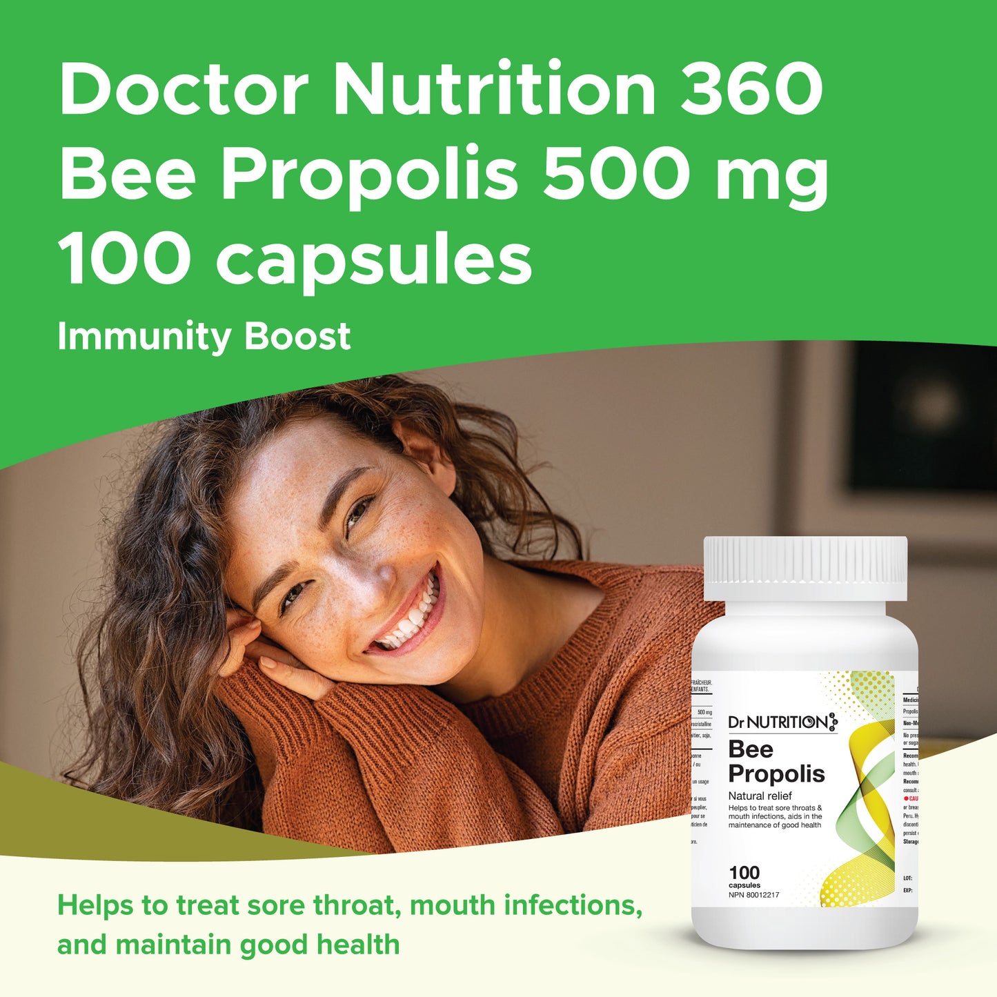 Bee Propolis 500mg 100 Capsules