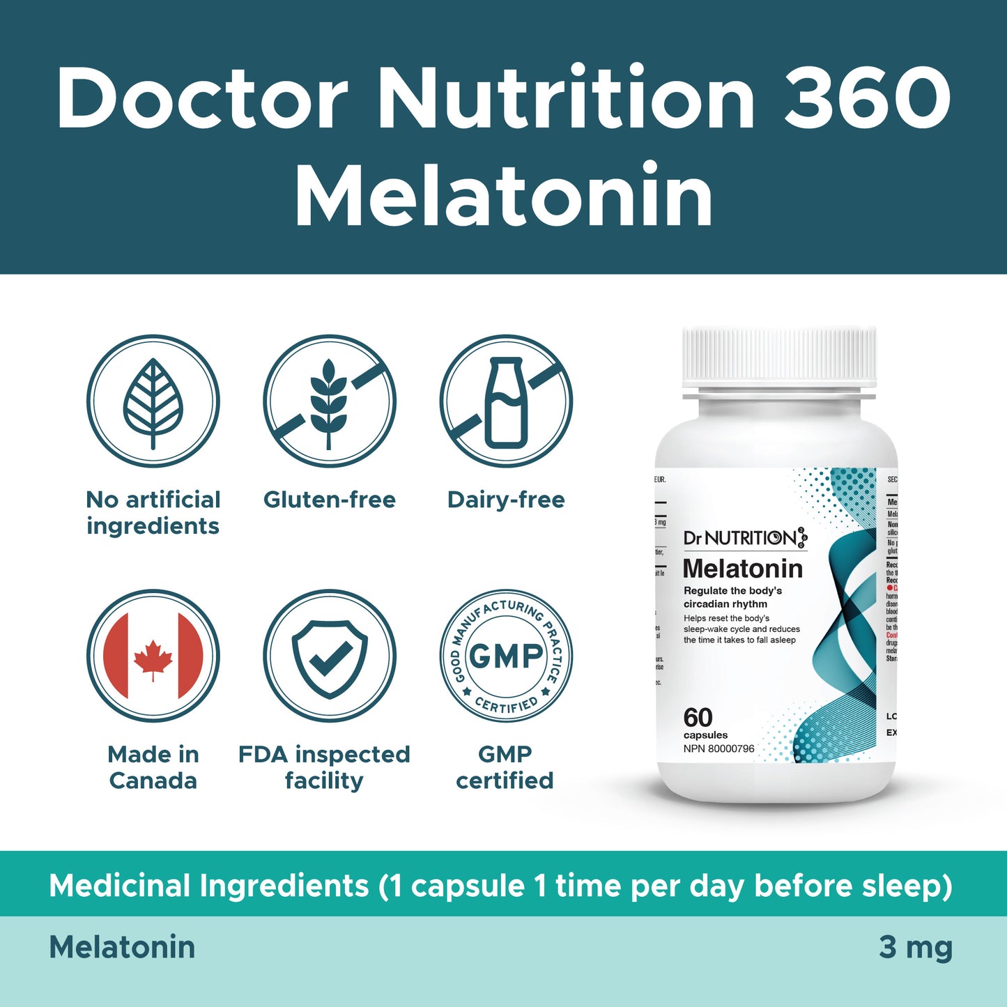 Melatonin 3mg 60 Capsules