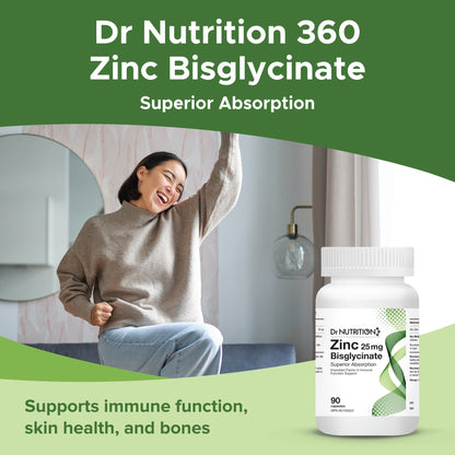 Zinc Bisglycinate 25mg 90 Capsules