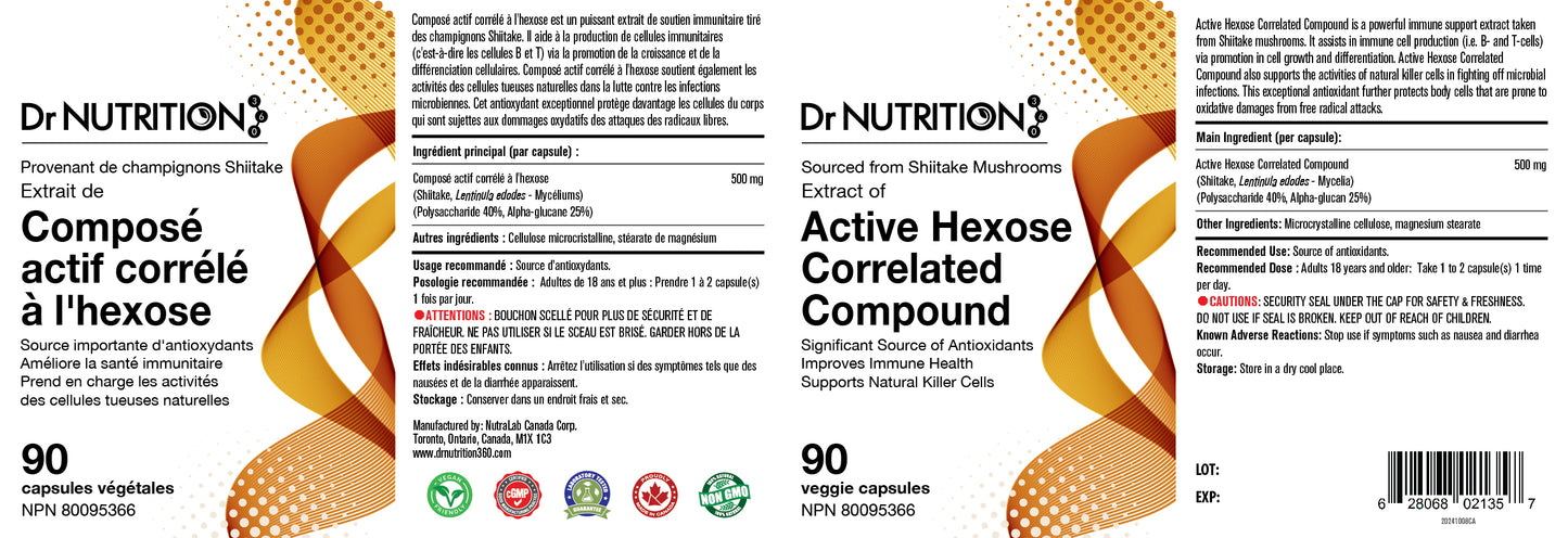 Active Hexose Correlated Compound 500 mg 90 Veggie Capsules