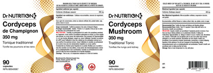 Cordyceps Mushroom 350mg 90 Capsules
