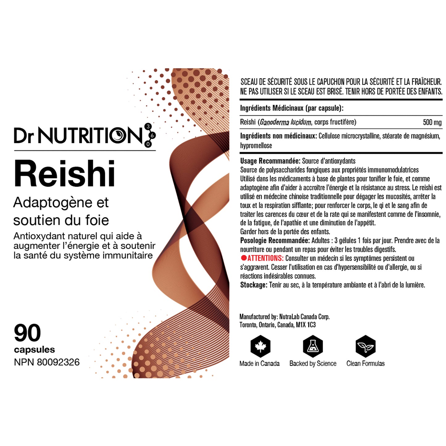 Reishi Mushroom 500mg 90 Capsules